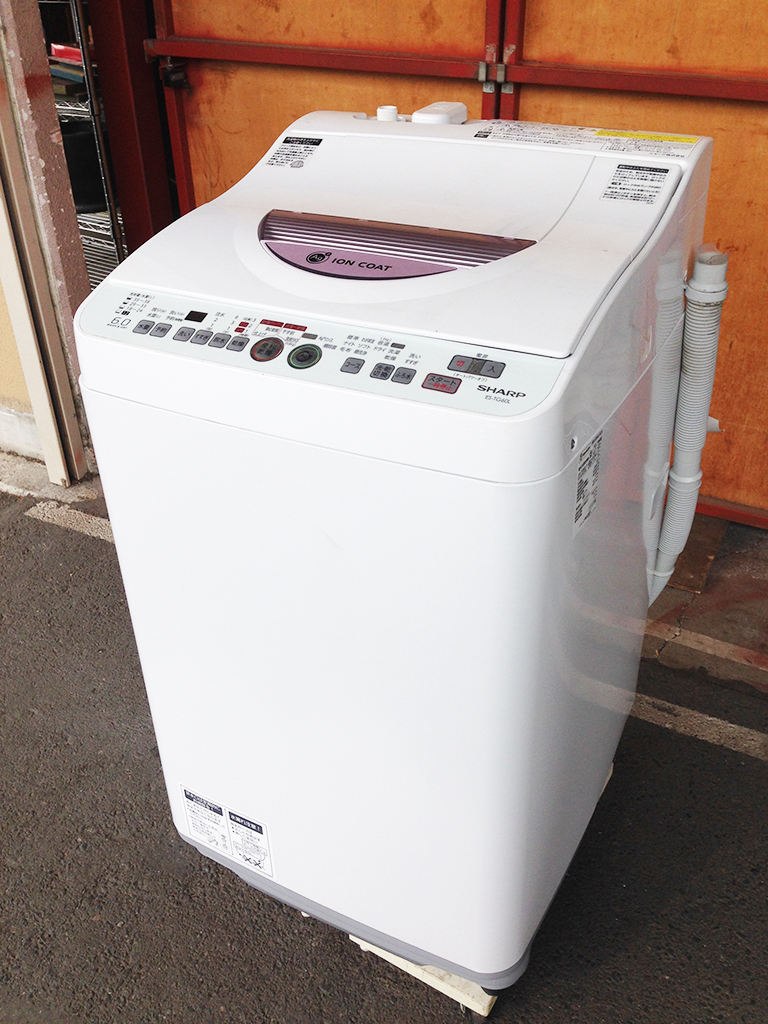 洗濯機（シャープES-TG60L-P）を回収