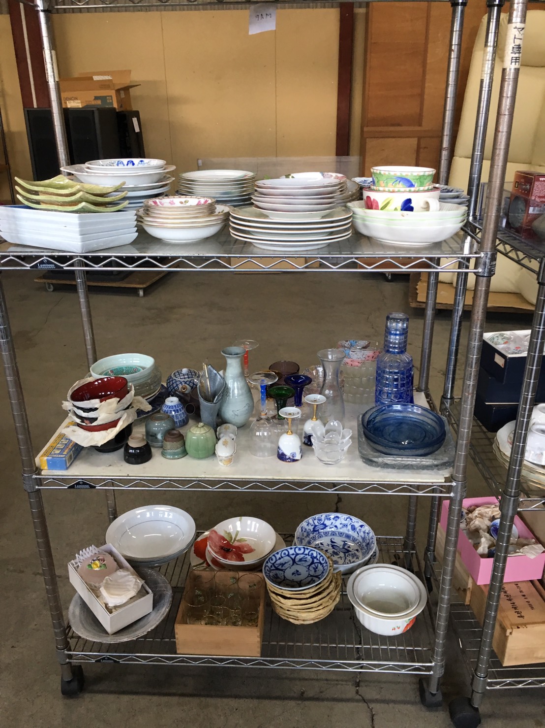 不要になった食器類の引き取り