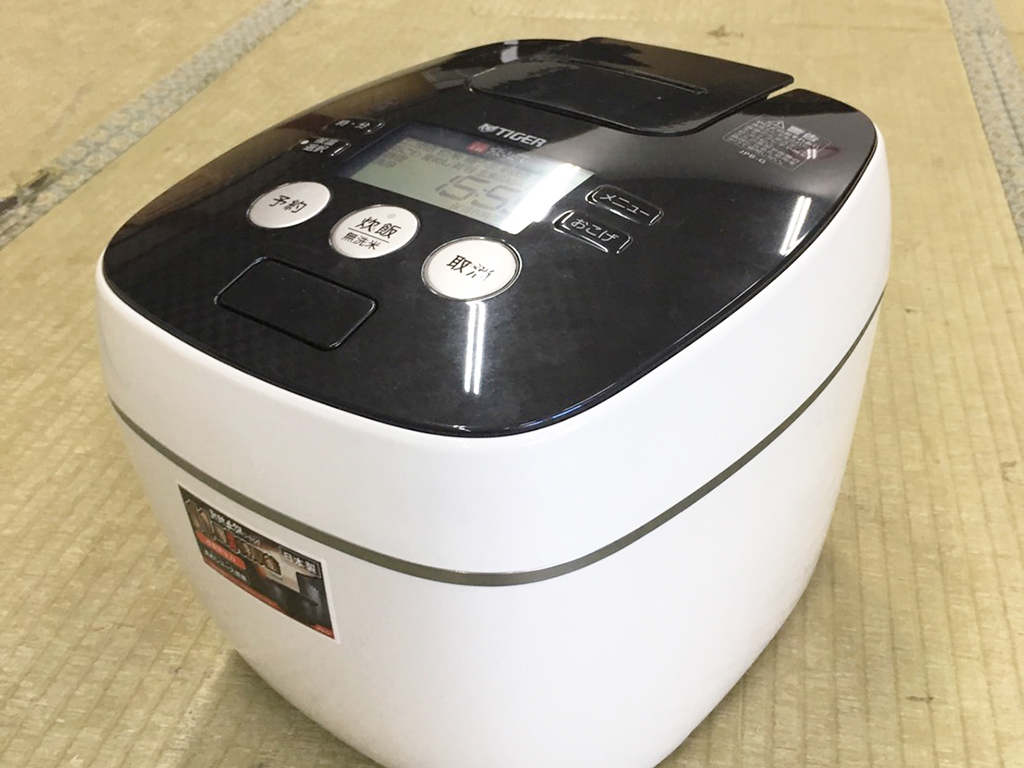 タイガー圧力IH炊飯ジャー（JPB-G1）などお引越しに伴う不用品をまとめて買取