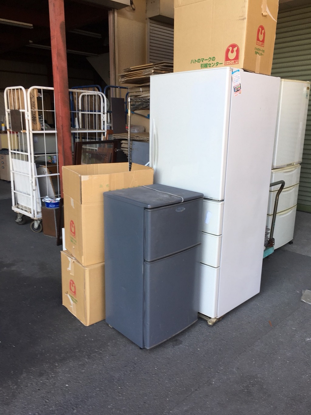 不要になった冷蔵庫など家電をまとめて引き取り