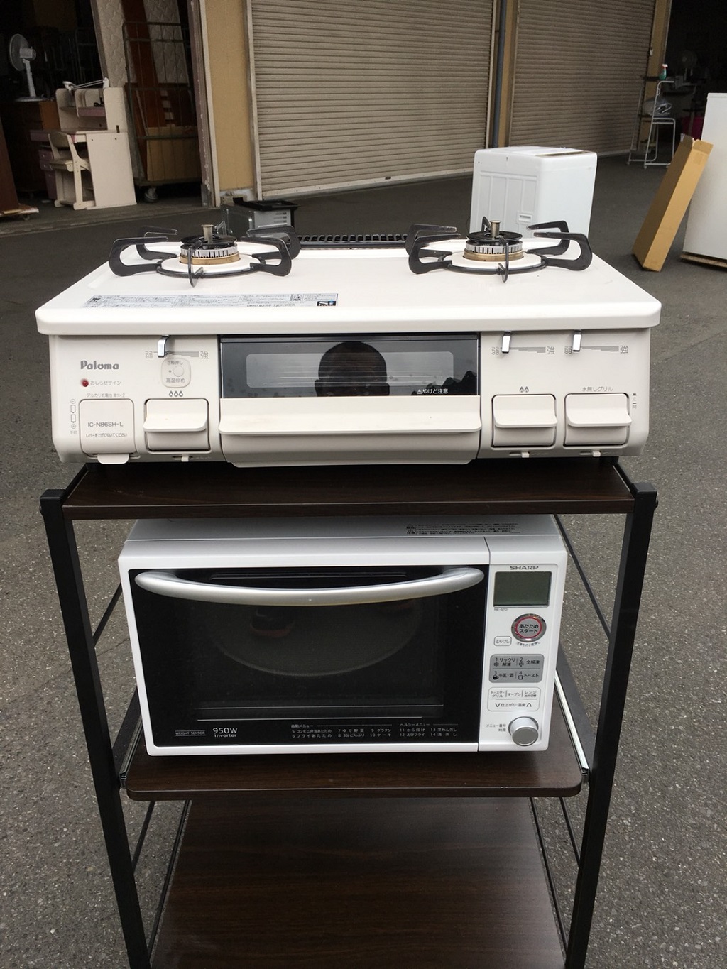 パロマ製のガステーブルコンロ（IC-N86SH-L）